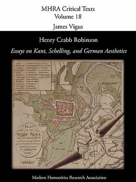 portada henry crabb robinson, 'essays on kant, schelling, and german aesthetics'