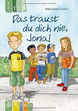 portada Kids Klassenlektüre: Das Traust du Dich Nie, Jona! Lesestufe 1 (en Alemán)