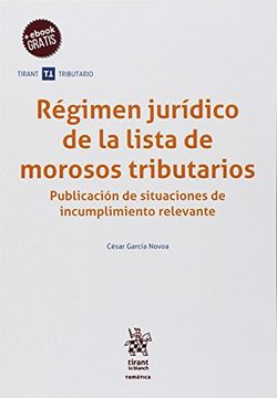 portada Régimen Jurídico de la Lista de Morosos Tributarios (in Spanish)