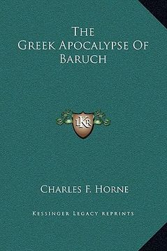 portada the greek apocalypse of baruch (en Inglés)