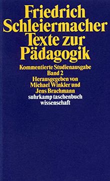 portada Texte zur Pädagogik. Kommentierte Studienausgabe in Zwei Bänden: Band 2: Bd 2 (Suhrkamp Taschenbuch Wissenschaft) (in German)