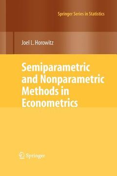 portada semiparametric and nonparametric methods in econometrics (in English)