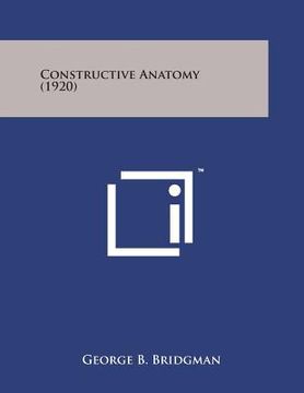 portada Constructive Anatomy (1920) (in English)