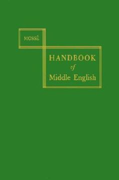 portada a handbook of middle english (in English)