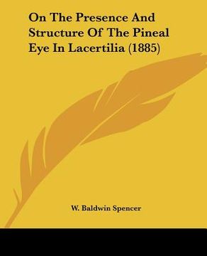 portada on the presence and structure of the pineal eye in lacertilia (1885) (in English)