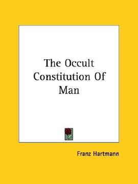 portada the occult constitution of man (en Inglés)