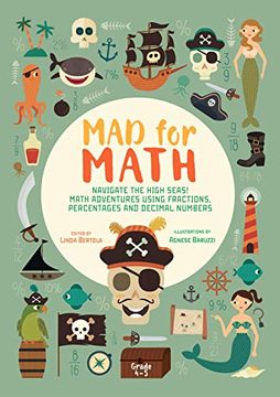 portada Mad for Math: Navigate the High Seas! Maths Adventures Using Fractions, Percentages and Decimal Numbers (en Inglés)