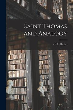 portada Saint Thomas and Analogy