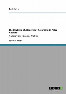 portada the doctrine of atonement according to peter abelard (en Inglés)