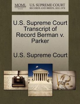 portada u.s. supreme court transcript of record berman v. parker (in English)