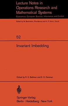 portada invariant imbedding: proceedings of the summer workshop on invariant imbedding held at the university of southern california, june august 1 (en Inglés)