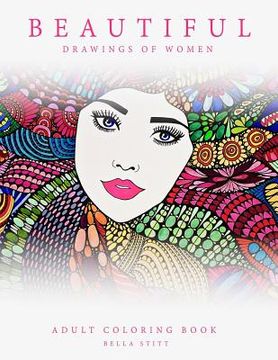 portada Adult Coloring Book Beautiful Drawings of Women