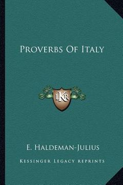portada proverbs of italy (en Inglés)