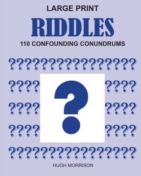 portada Large Print Riddles: 110 Confounding Conundrums