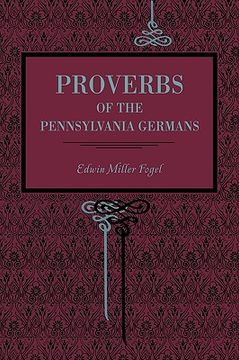 portada proverbs of the pennsylvania germans (in English)