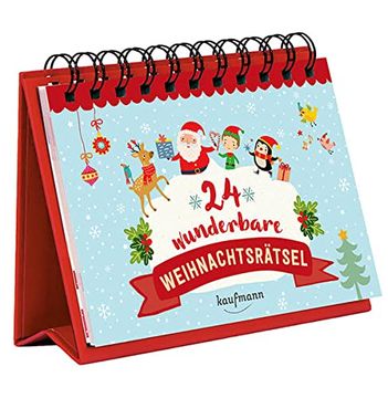 portada 24 Wunderbare Weihnachtsrätsel (Adventskalender für Erwachsene: Aufstell-Buch mit Rätseln) (en Alemán)