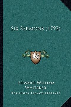 portada six sermons (1793) (en Inglés)