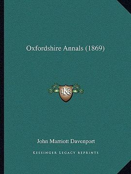 portada oxfordshire annals (1869) (in English)