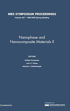portada Nanophase and Nanocomposite Materials ii (Mrs Proceedings) (en Inglés)