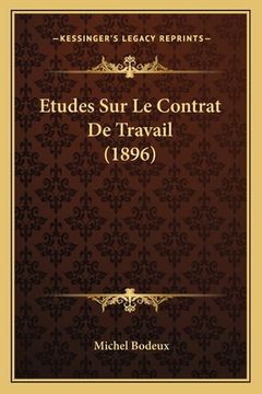 portada Etudes Sur Le Contrat De Travail (1896) (in French)