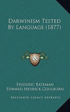 portada darwinism tested by language (1877) (in English)