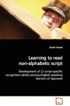portada learning to read non-alphabetic script