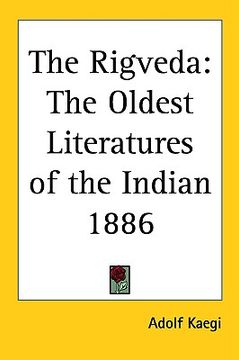 portada the rigveda: the oldest literatures of the indian 1886 (en Inglés)