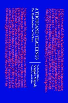 portada Thousand Teachings: The Upadesasahasri of Sankara (en Inglés)
