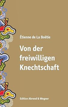 portada Von der freiwilligen Knechtschaft (en Alemán)