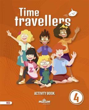 portada Time Travellers 4 red Activity Book English 4º Primaria (in English)