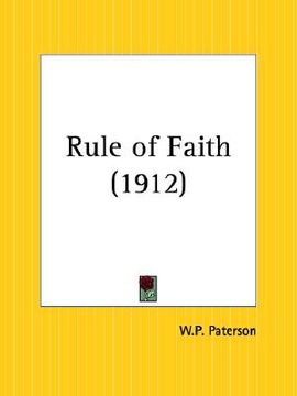 portada rule of faith (in English)