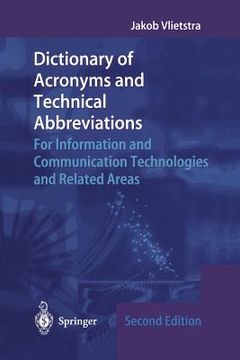 portada Dictionary of Acronyms and Technical Abbreviations: For Information and Communication Technologies and Related Areas (en Inglés)