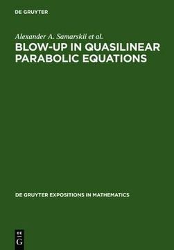 portada blow-up in quasilinear parabolic equations (en Inglés)