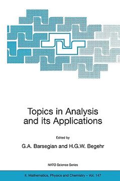 portada topics in analysis and its applications (en Inglés)