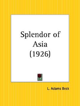 portada splendor of asia (en Inglés)
