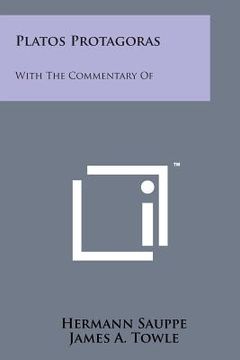 portada Platos Protagoras: With the Commentary of (en Inglés)