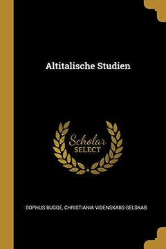 portada Altitalische Studien (in German)