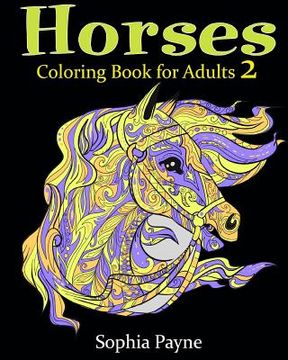 portada Horses Coloring Book for Adults 2 (en Inglés)