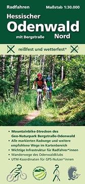 portada Radfahren, Hessischer Odenwald Nord mit Bergstraße 1: 30000 (en Alemán)