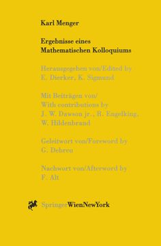 portada Karl Menger: Ergebnisse Eines Mathematischen Kolloquiums (in German)