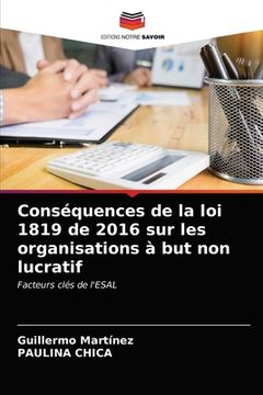 portada Conséquences de la loi 1819 de 2016 sur les organisations à but non lucratif (in French)
