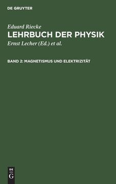 portada Magnetismus und Elektrizität (in German)