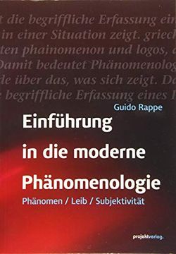 portada Einführung in die Moderne Phänomenologie (en Alemán)