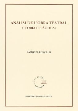 portada Anàlisi de l’obra teatral (teoria i pràctica) (Biblioteca Sanchis Guarner)