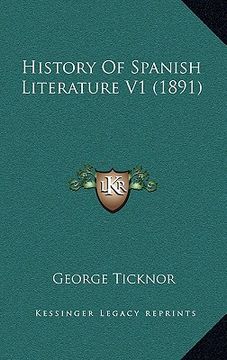portada history of spanish literature v1 (1891) (in English)