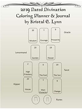 portada 2019 Dated Divination Coloring Planner & Journal 