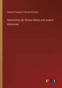 portada Geschichte der Donna Maria und andere Abenteuer (en Alemán)