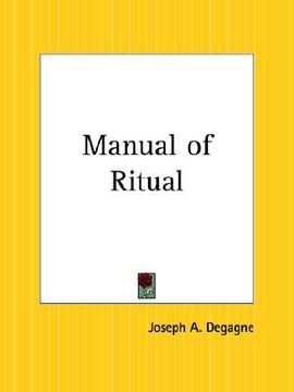 portada manual of ritual (en Inglés)