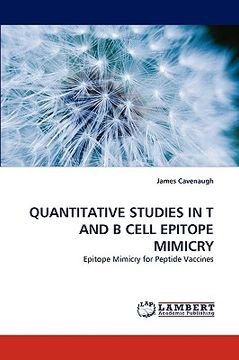 portada quantitative studies in t and b cell epitope mimicry (en Inglés)