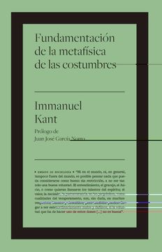 portada Fundamentacion de la Metafisica de las Costumbres (in Spanish)